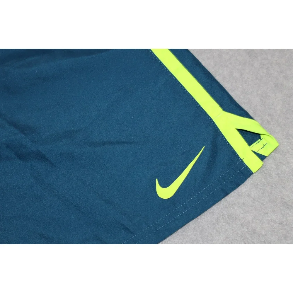 Nike Swimming Trunks Mens XXL Blue Volt Mesh Lined Board Shorts Gym Workout